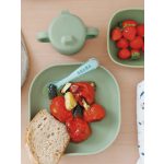 Béaba Szilikon öntapadó tányér - Zsályazöld