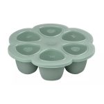 Béaba Szilikon multifunkciós bébiétel tároló - 6 x 150 ml - Zsálya zöld -