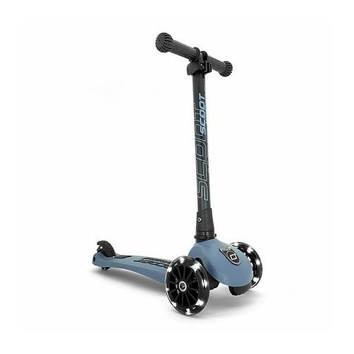 Scoot and Ride Highwaykik 3  LEDroller Steel