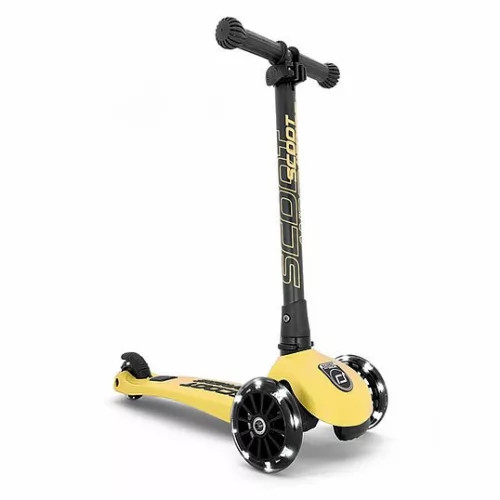 Scoot and Ride Highwaykik  3 LED roller Lemon