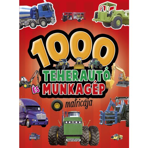 1000 teherautó és munkagép matricája - Piros