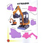 1000 teherautó és munkagép matricája - Piros