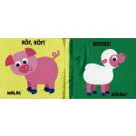 Textilkönyv rágókával - Állatok