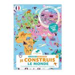 Világtérkép poszter matricákkal Auzou