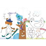 Kreatív színező készlet méhviasz krétával, 4 évszak Avenir