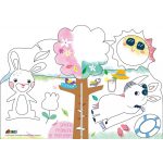 Kreatív színező készlet méhviasz krétával, 4 évszak Avenir