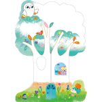 Kreatív színező készlet méhviasz krétával, Móka a faházban Avenir