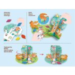 Kreatív színező készlet méhviasz krétával, Móka a faházban Avenir