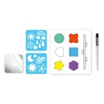 Arcfestő készlet stencillel, Csillagok  Avenir