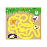 Színező könyv fejlesztő feladatokkal, 6 db színes ceruzával Avenir