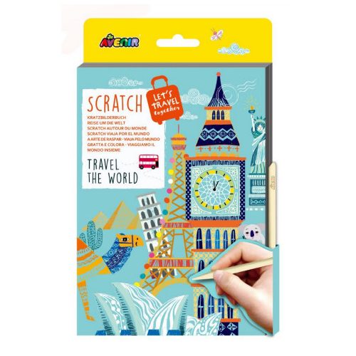 Karckép könyv A5-ös méretű, Utazás a világ körül Avenir