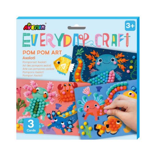 Kreatív pom pom kép készítő, Axolotl Avenir