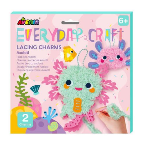 Puha charm készítő kreatív készlet, Axolotl Avenir