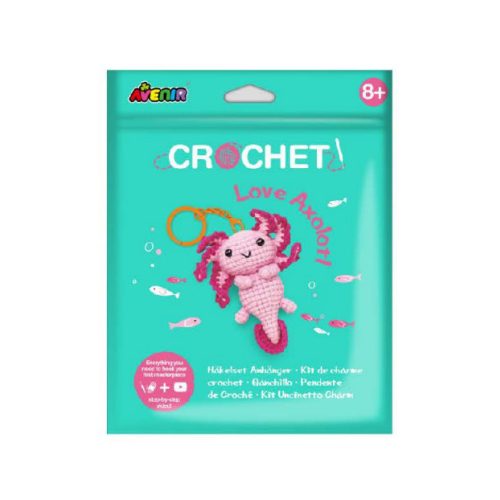 Kulcstartó készítő horgoló készlet, Axolotl Avenir