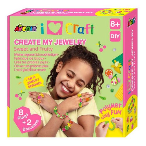 Gyümölcsös ékszerek süthető gyurmából kézműves készlet Avenir