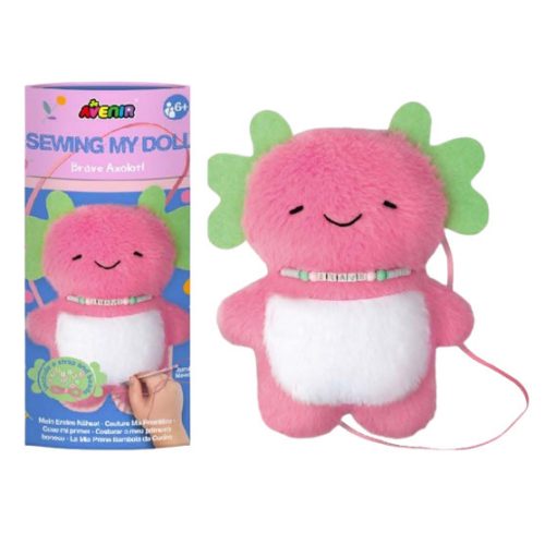 Varrható plüss nyaklánccal, Axolotl Avenir