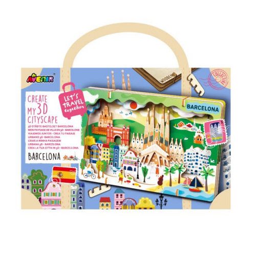 Városkép 3D puzzle, Barcelona Avenir