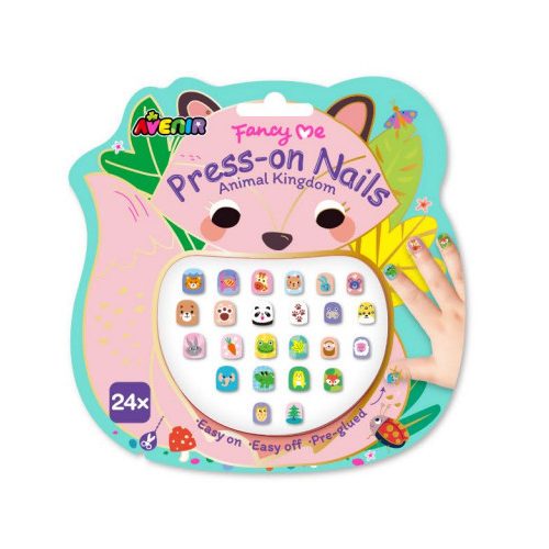 Felragasztható játék műköröm készlet, Az állatok királysága Avenir