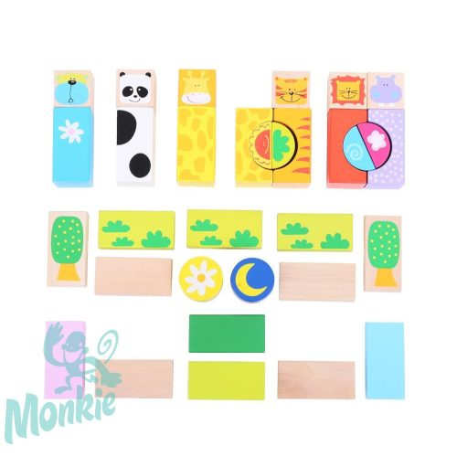 Bigjigs szafari építőkockák