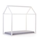 Childhome Keretes házikóágy - 70x140 cm - Törtfehér