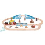 Bigjigs kalóz vasúti szett