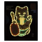 Neon kép készítő szett, Maneki-neko az integető macska BUKI