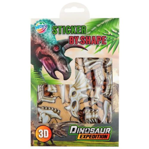 Moxy dinoszaurusz csontváz matricázó készlet, Triceratops Grafix