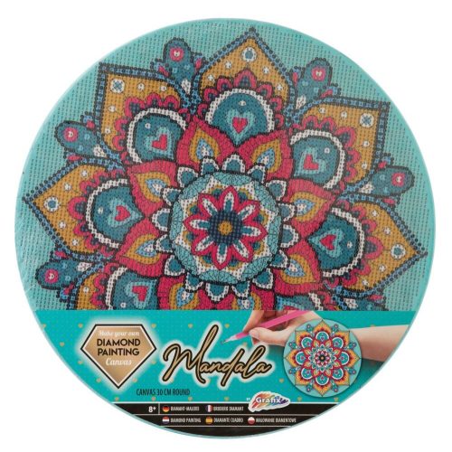 Mandala gyémántszemes kép kreatív készlet, Kék Grafix