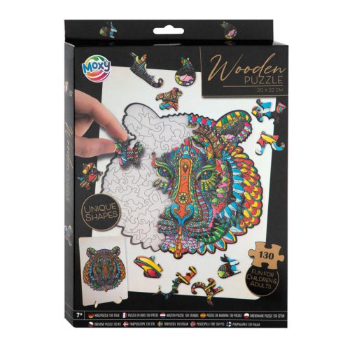 Fa puzzle Tigris, ÚJ 130 db-os Grafix