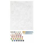 Festés számok szerint - Virágok 40x50 cm CraftArt