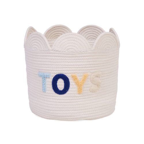 Childhome Kosárvirág - 30x30x30cm - Pamut - Ekru