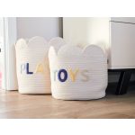 Childhome Kosárvirág - 30x30x30cm - Pamut - Ekru