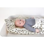 Childhome Fürdőlepedő + arctörlő- 80x80 cm - Leopárd mintás