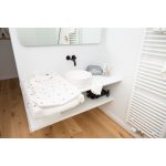 Childhome Fürdőlepedő + arctörlő- 80x80 cm - Szivecskés