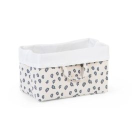   Childhome Tárolókosárka - 32x20x20 Cm - Vászon - Leopárd mintás