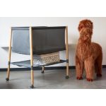 Childhome Tárolókosárka - 40x30x20 cm - Vászon - leopárd mintás/Törtfehér