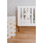 Childhome Tárolókosárka - 32x32x60 cm - Vászon - Arany Pöttyös/Fehér