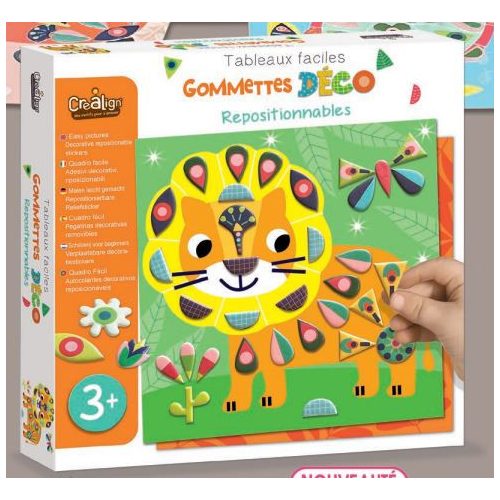 Újrahasználható matricázós képek, Állatok CreaLign