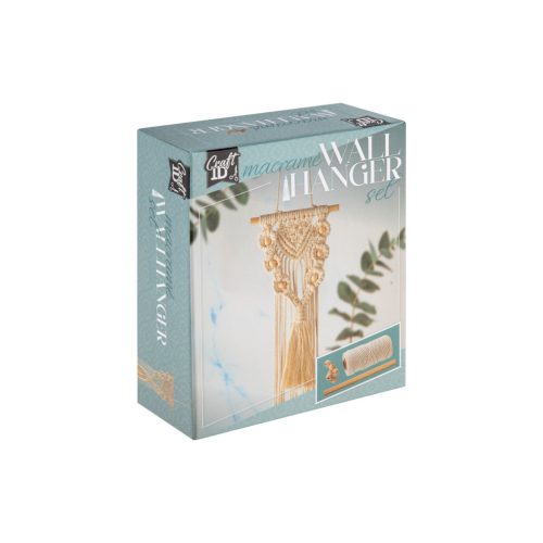 CraftID Makramé készítő kreatív készlet, Falidísz CraftArt