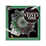 CarftID bársonyszínező 18x18cm 5 lapos, zöld CraftArt