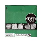 CarftID bársonyszínező 18x18cm 5 lapos, zöld CraftArt