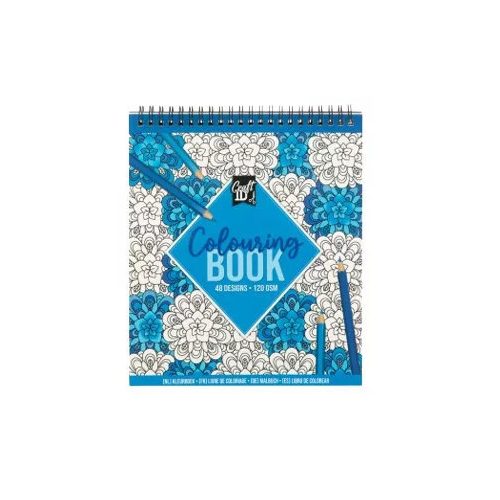 CraftID Spirálozott színező füzet 48 képpel, Kék CraftArt