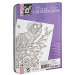 CraftID Színezőfüzet gumiszalaggal 50 lapos, lila CraftArt