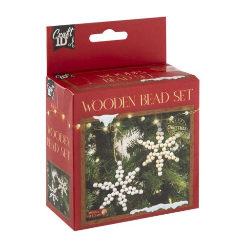 CraftID Karácsonyfadísz készítő kreatív készlet, hópelyhek CraftArt