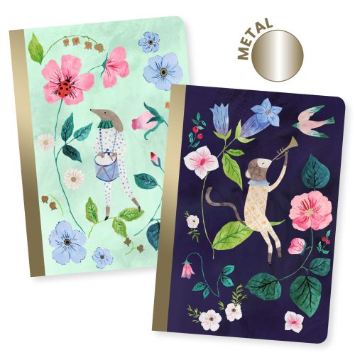 DJECO - LOVELY PAPER  Jegyzetfüzet 2 db A/6 - Cecile little notebooks