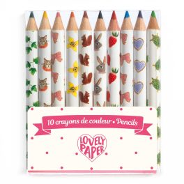   Mini színes ceruza - 10 színű készlet - 10 Aiko mini coloured pencils