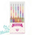 Zselés toll készlet - 6 pasztell színben - 6 pastel gel pens