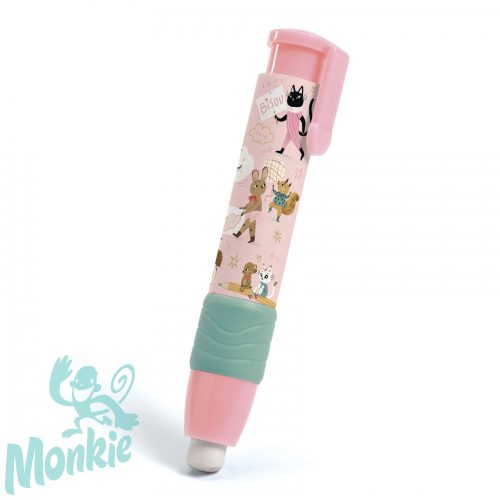Radír - nyomógombos tollszárban - Lucille clip eraser