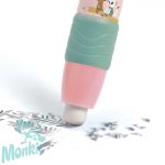 Radír - nyomógombos tollszárban - Lucille clip eraser