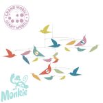 Szélmobil függődísz - Sokszínű Madarak - Mobile Katsumi-Multicolored birds